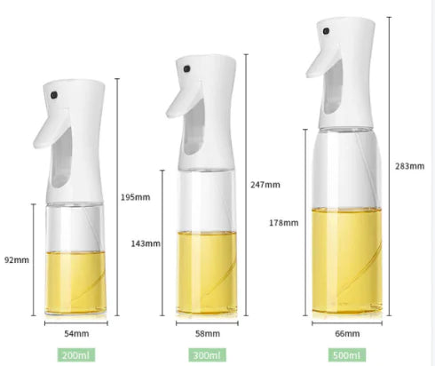 Outdoor Press Oil Spray Bottle - 200ML Glass Oil Dispenser