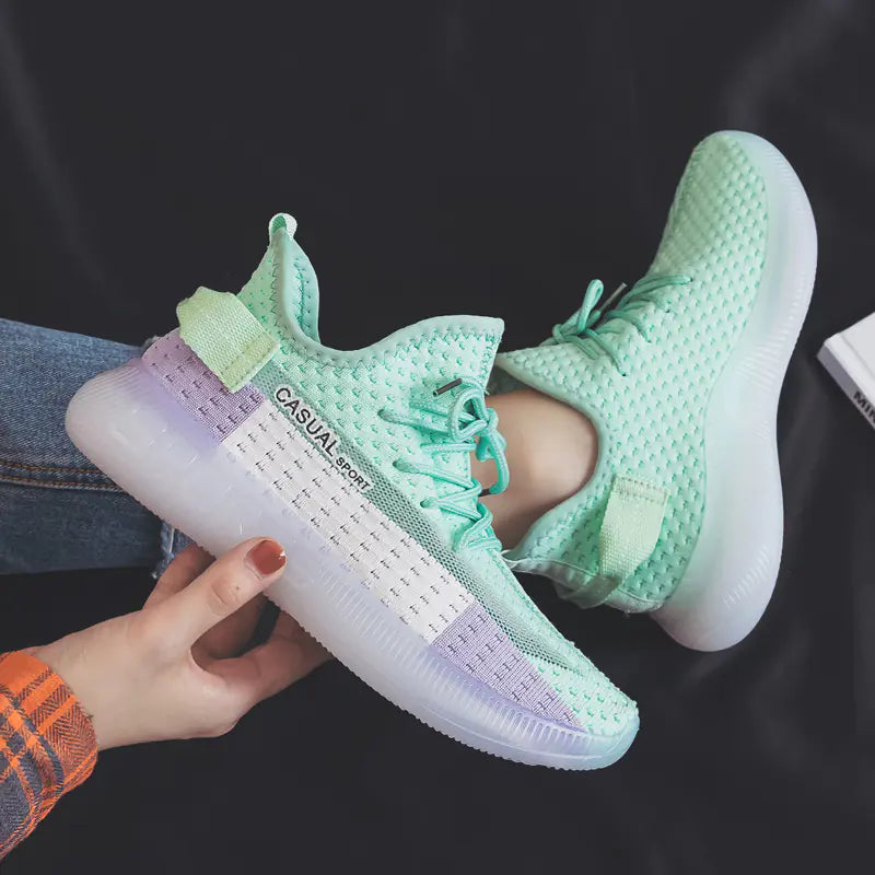 Summer Mesh Sports Shoes for Women - Versatile Running Choose from sizes 26 to 37,