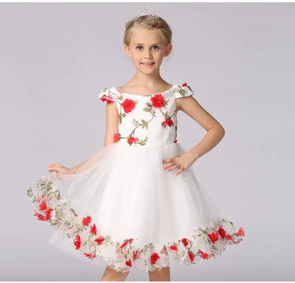 Flower Girl Fairy Dress - Children's Wedding Princess Gown sizes ranging from 100 to 150cm
