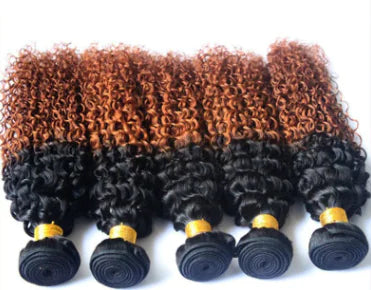 Real Human Hair Brazilian Ombre Wig 1B/30 Gradient