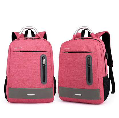Oxford Cloth USB Charging Shoulder Laptop Bag - FkriTigrinya