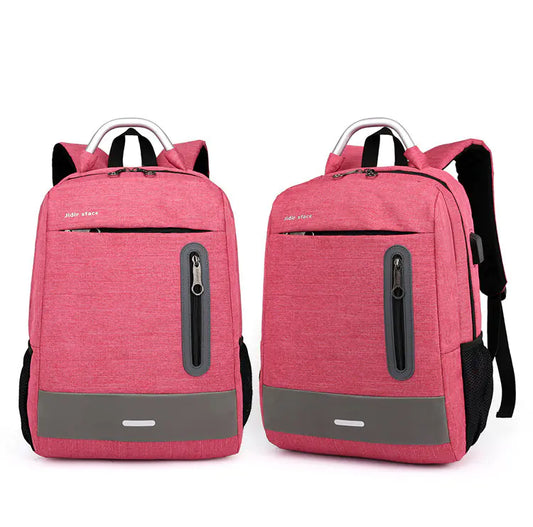 Oxford Cloth USB Charging Shoulder Laptop Bag - FkriTigrinya