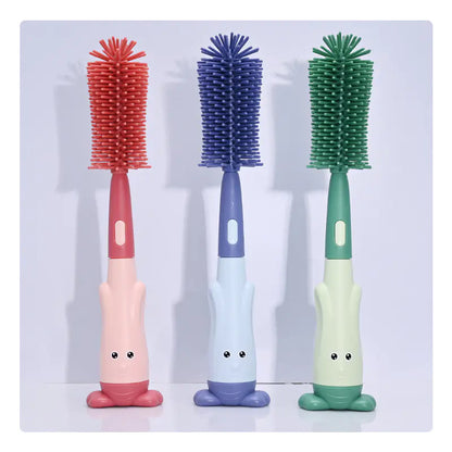 Silicone Bottle Cleaning Brush with Long Handle