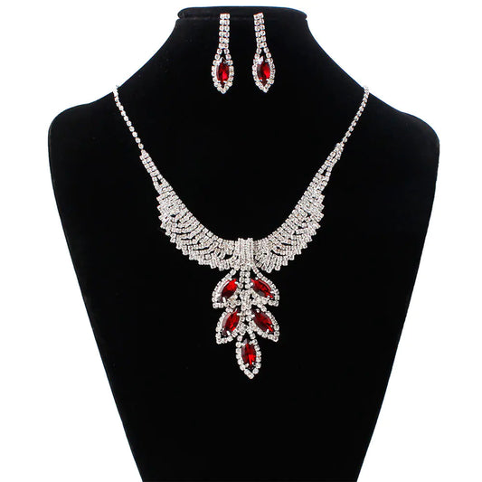 Bridal Jewelry Set - Korean Style Necklace & Earrings