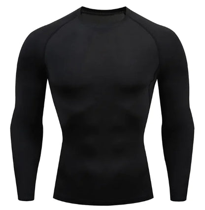 Men's Stretch Fit Long-Sleeve Sports Shirt