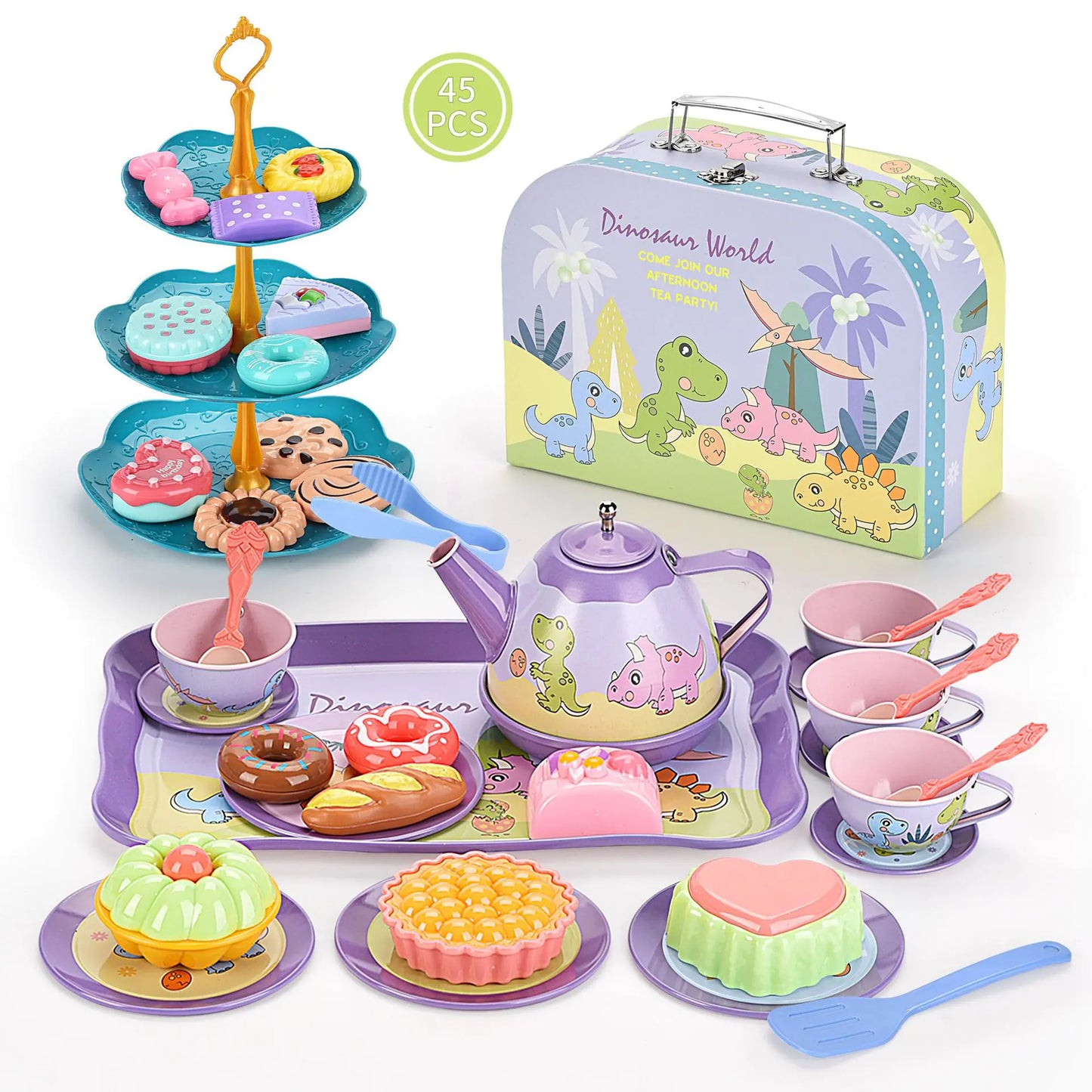 Girls Play House Simulation Dessert & Tea Toy Set - FkriTigrinya
