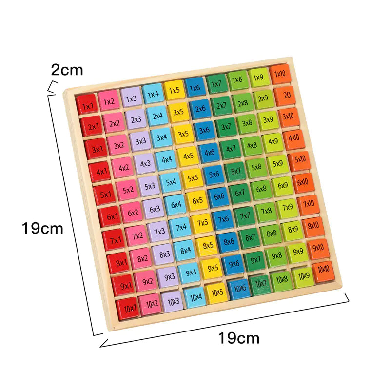 Wooden Educational Multiplication Table Toy for Kids - FkriTigrinya