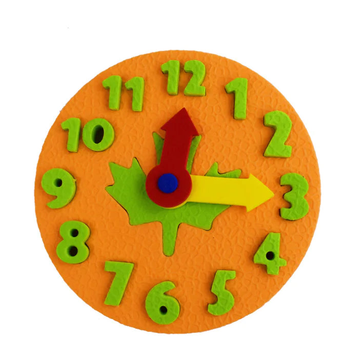 EVA Clock Puzzle Blocks for Time Learning (Gift Set) - FkriTigrinya