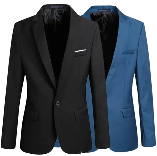 Men's Tailored Slim-Fit Casual Blazer