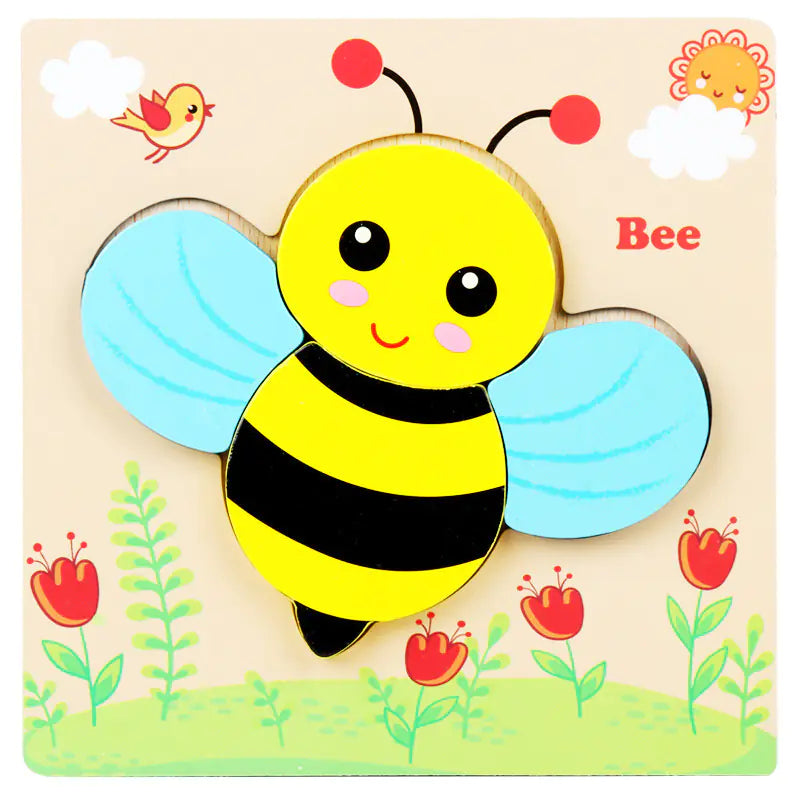 3D Wooden Puzzle Educational Toy for Kids (Wholesale) - FkriTigrinya