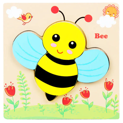 3D Wooden Puzzle Educational Toy for Kids (Wholesale) - FkriTigrinya