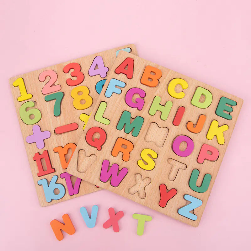 Digital Wooden ABC Puzzle for Early Learning Kids - FkriTigrinya