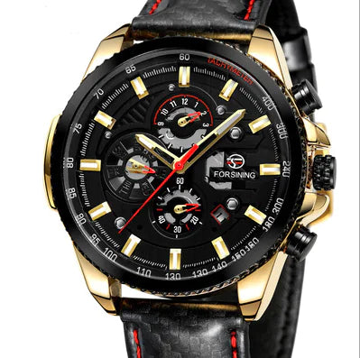 Men's Automatic Mechanical Watch with Steel Band