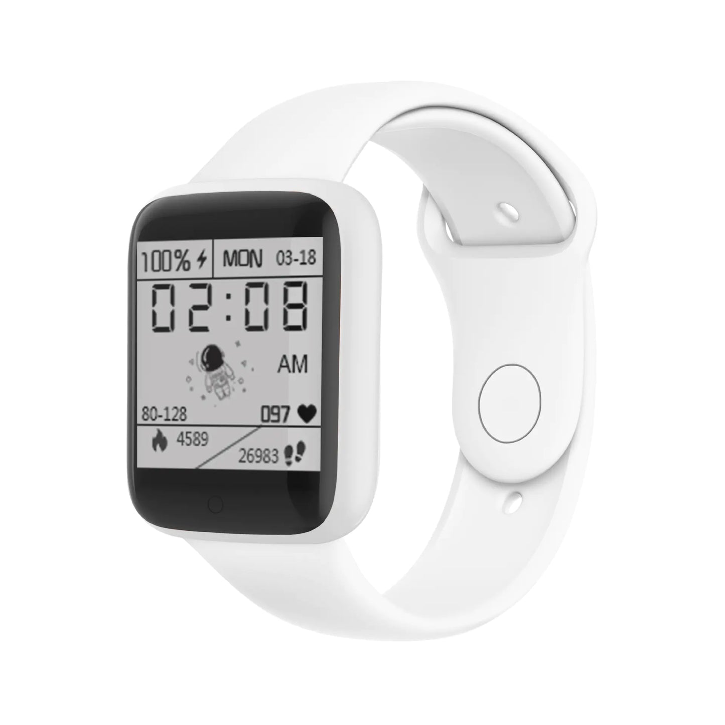 Macaron Bluetooth Pedometer Smart Watch with 1.44" Screen