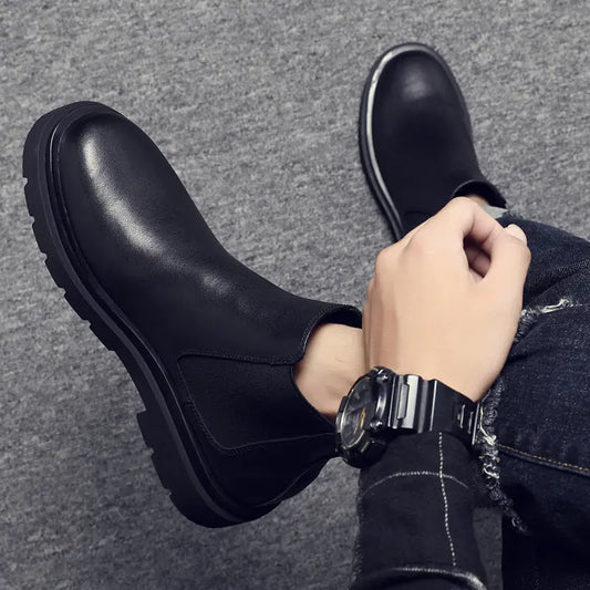 Hohe Chelsea-Stiefel aus Leder für Herren für die Arbeit