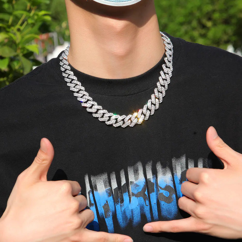 18mm Cuban Link Men's Punk Hip Hop Necklace