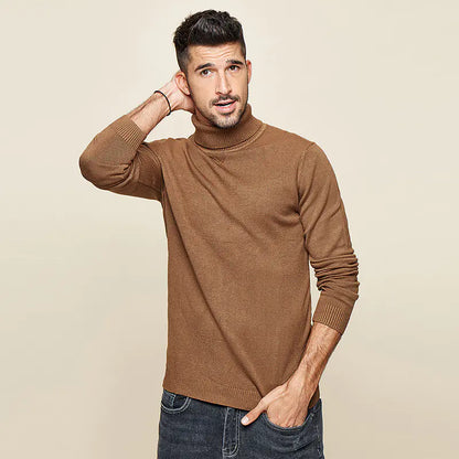 Men's Turtleneck Sweater, Slim Fit Knit Top  S to XXXL,