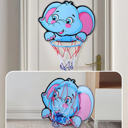 Cartoon Animal Basketball Stand for Indoor Outdoor Play