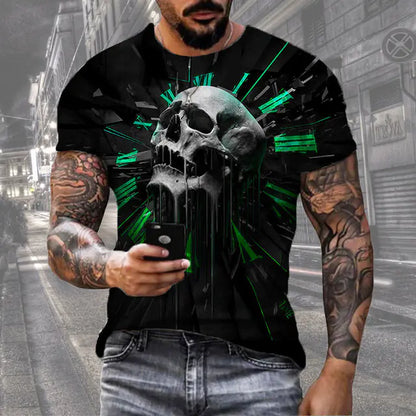 3D Printed Casual Men's T-Shirt - Everyday Scene