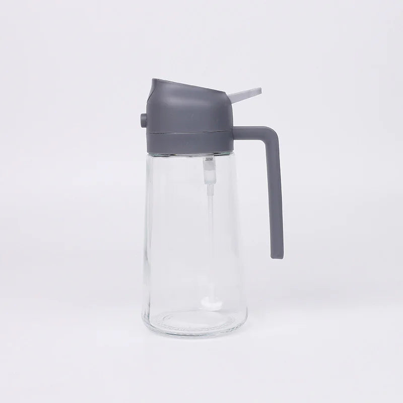 2-in-1 Oil Bottle 'ናይ ዘይቲ መዐቀኒ ጥርሙ ብጣዕሚ ቀሊል ንክትጥቀመሉ'