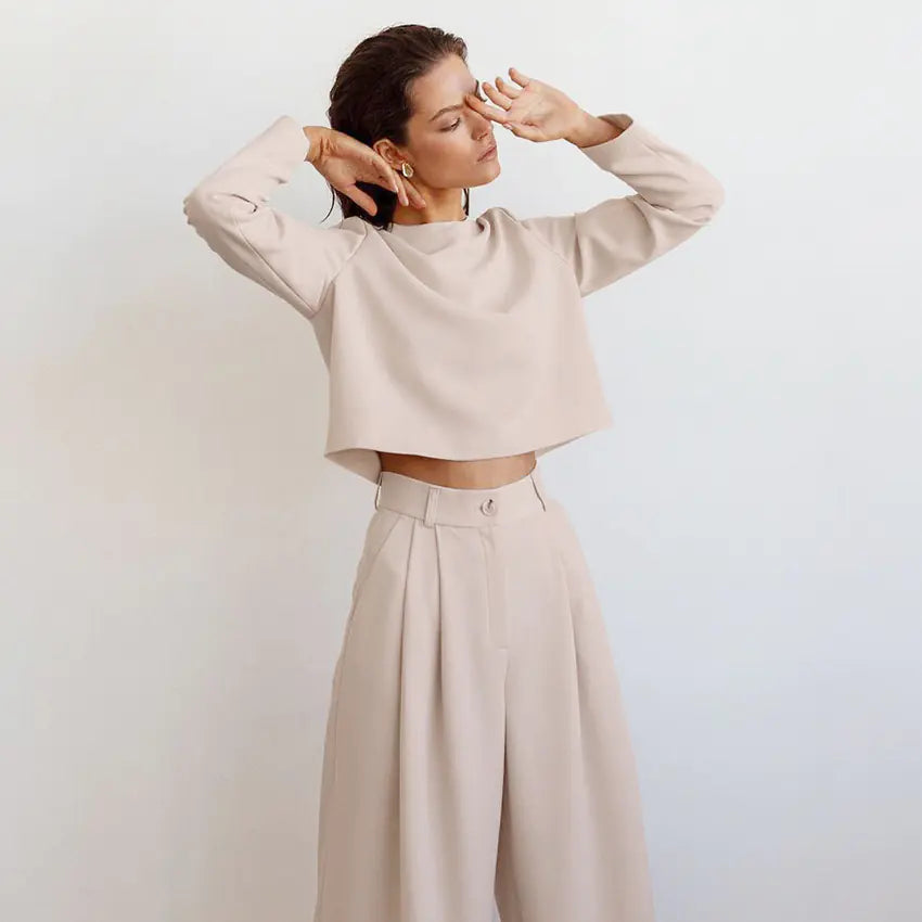 Autumn New Women's Casual Two-Piece Set Outfit