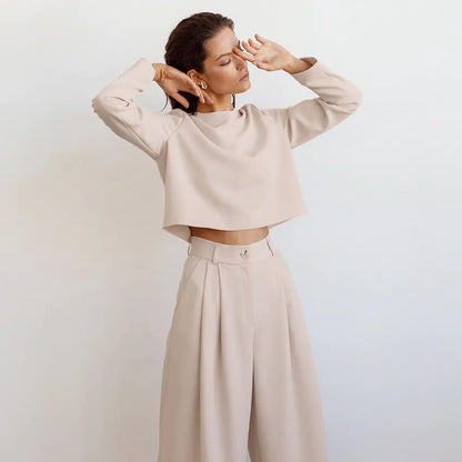 Autumn New Women's Casual Two-Piece Set Outfit