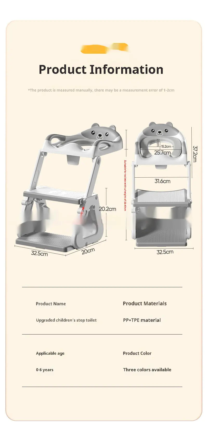 Baby Toilet Ladder Potty with Steps