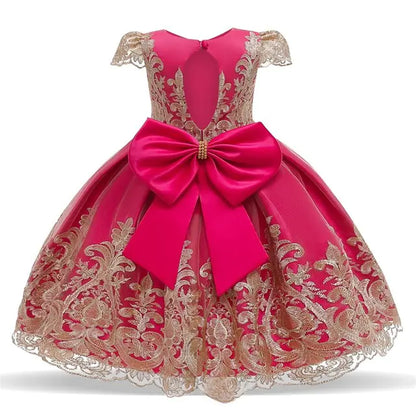 2020 Girls' Embroidered Lace Princess Dress  sizes ranging from 70cm to 150cm,
