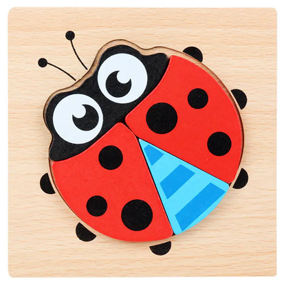 3D Wooden Puzzle Educational Toy for Kids (Wholesale) - FkriTigrinya