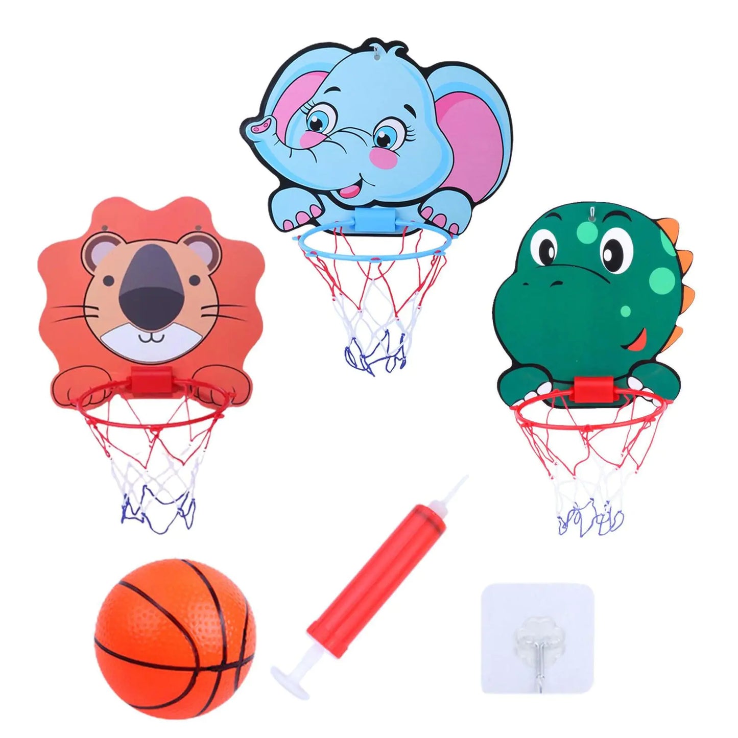 Cartoon Animal Basketball Stand for Indoor Outdoor Play