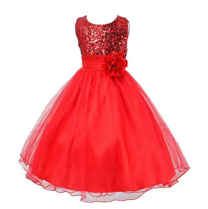 Fluffy Princess Dress Skirt for Girls in Net Yarn  sizes (from 100cm to 160cm),