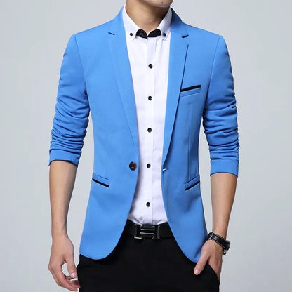 Men's Stylish Slim Fit Business Casual Blazer Jacket  sizes ranging from M to 5XL,