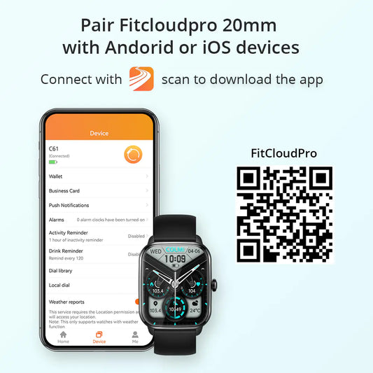 COLMI C61 Smart Watch with Heart Rate and Music Features for men and women