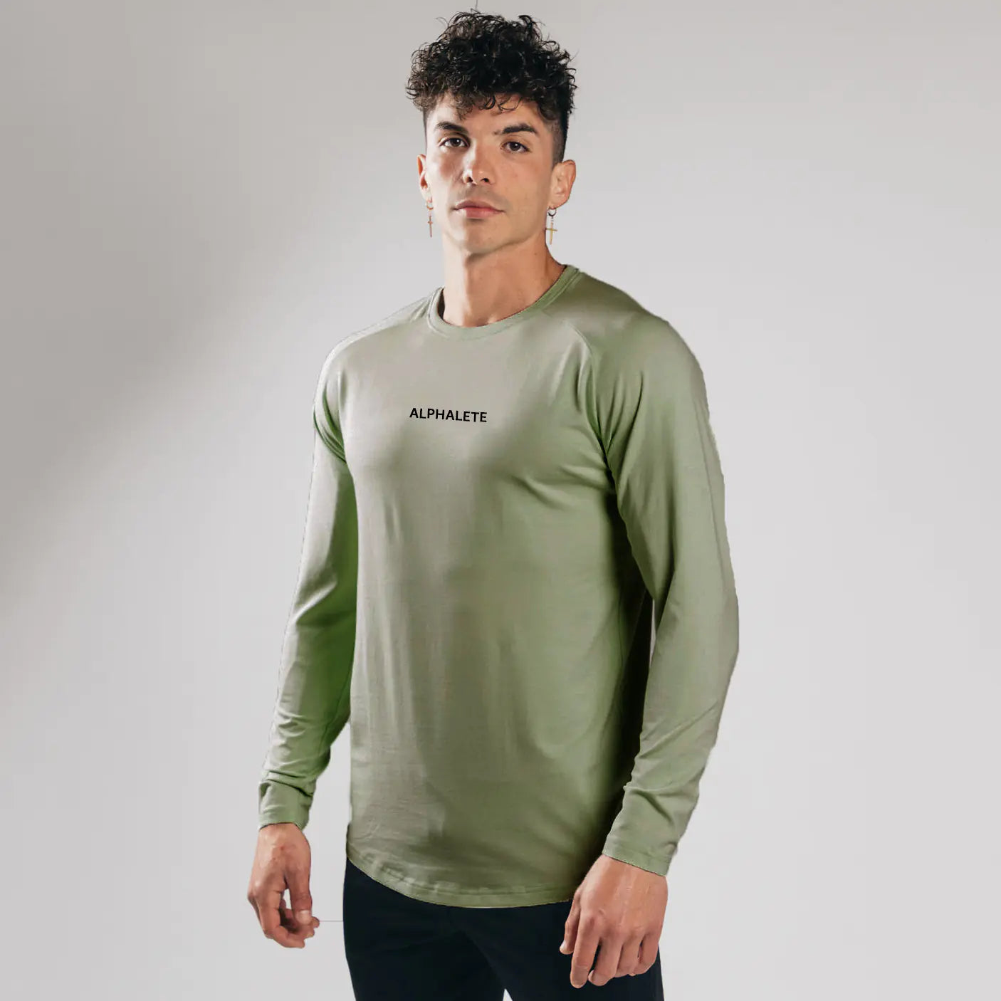 Slim Fit Elastic Cotton Long Sleeve T-Shirt  sizes ranging from M to XXXL