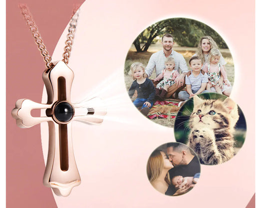 100 Languages "I Love You" Necklace with Cross Pendant