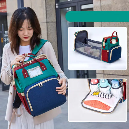 Upgraded Waterproof Oxford Fabric USB Charging Diaper Bag - FkriTigrinya