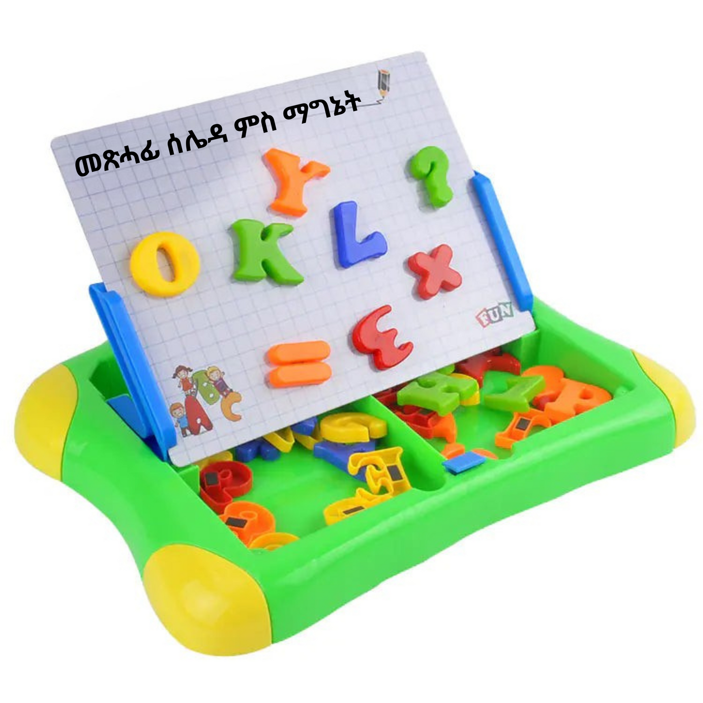 Magnetic Alphabet Drawing Board for Preschool Kids - FkriTigrinya