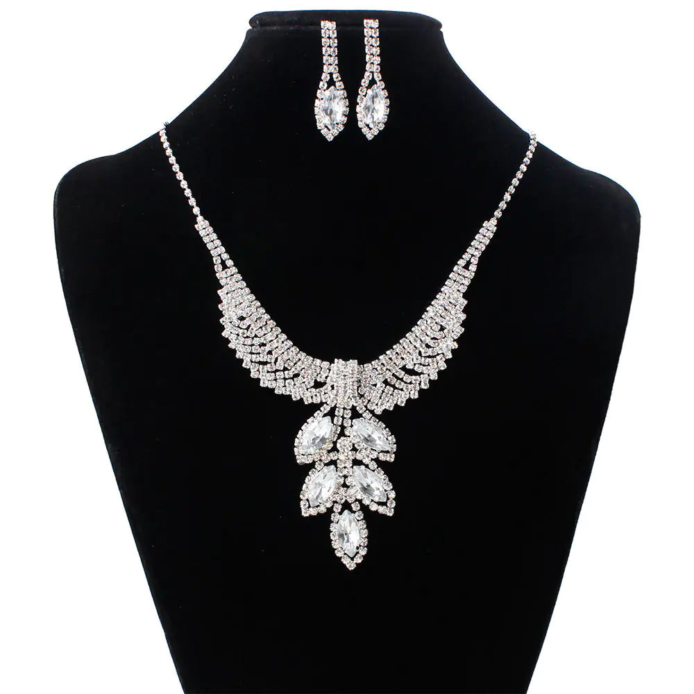 Bridal Jewelry Set - Korean Style Necklace & Earrings