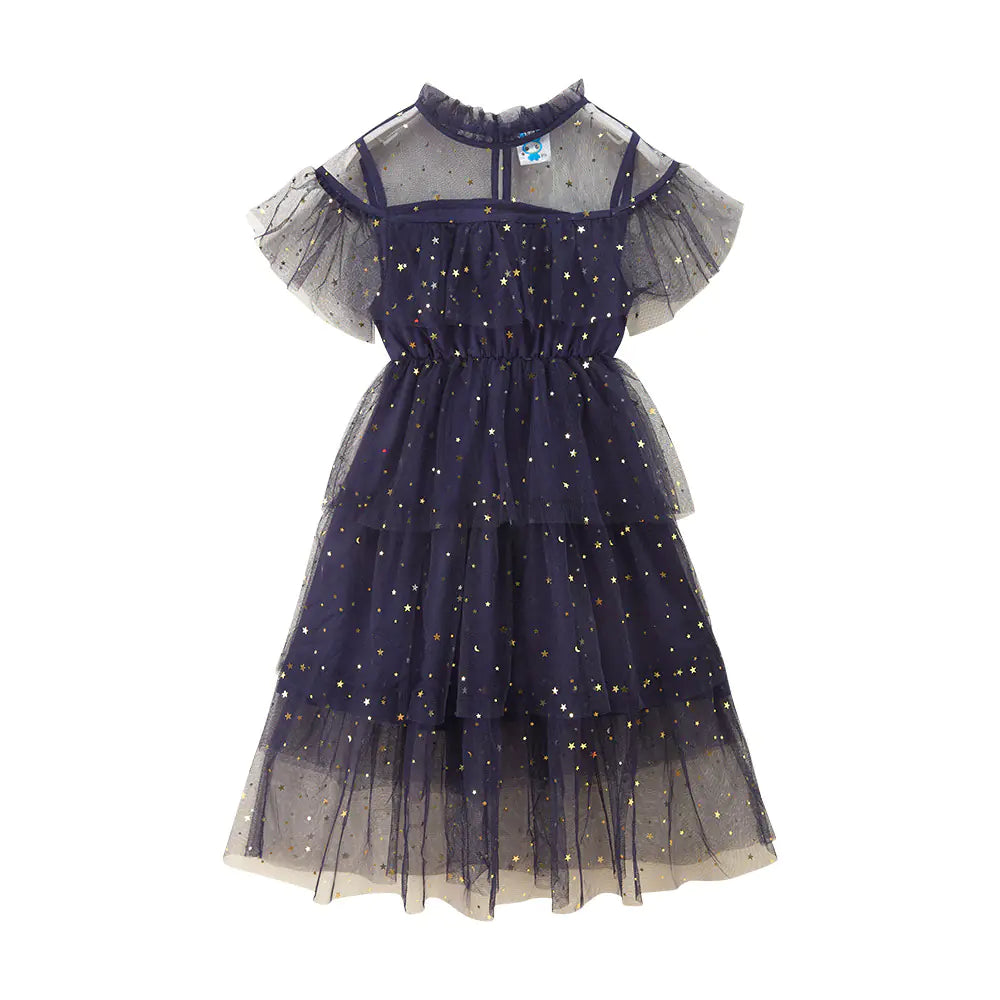 Floral Embroidered Lace Princess Dress for Girls sizes from 4 to 14 years