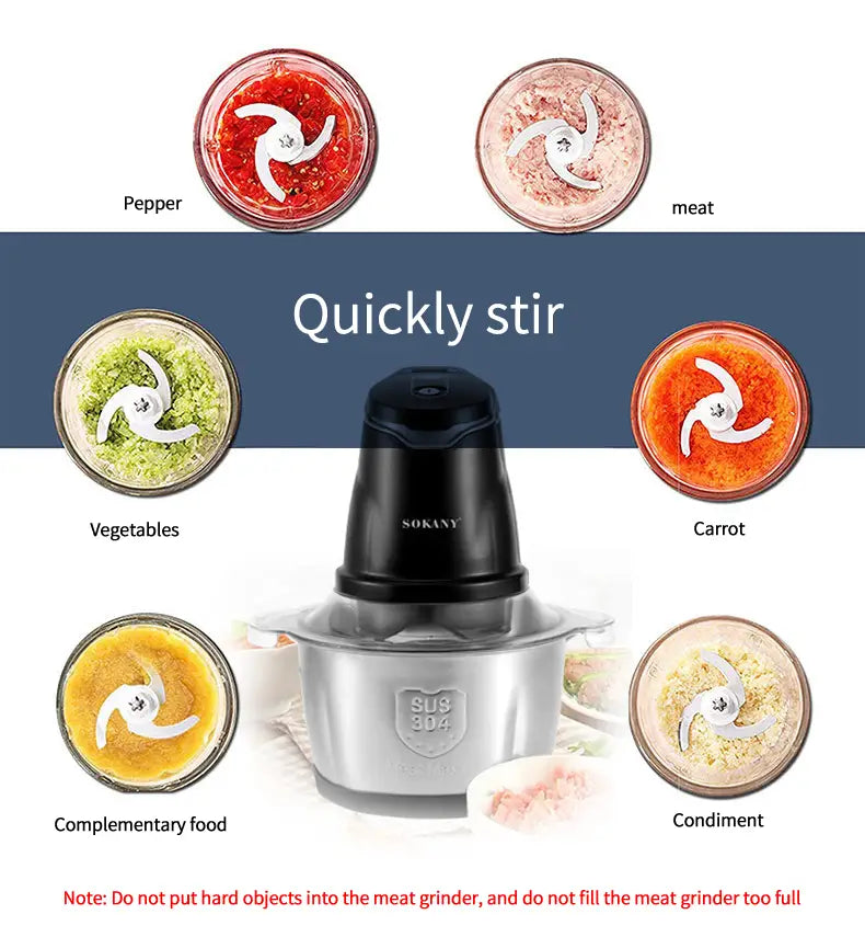 Multifunctional Electric Meat Grinder and Mixer