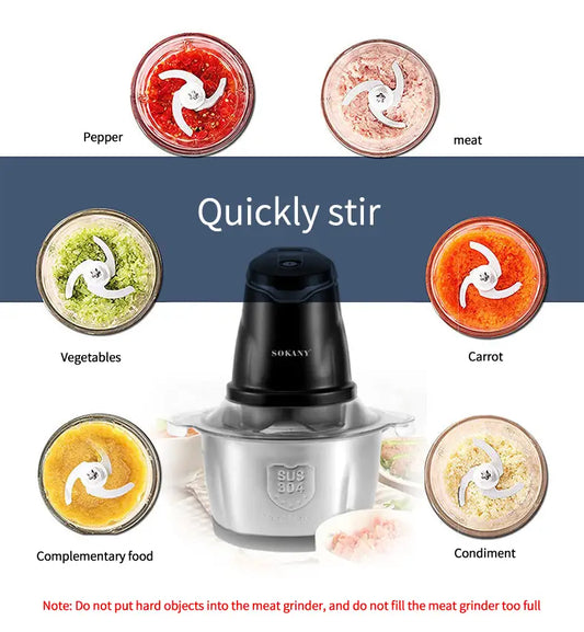 Multifunctional Electric Meat Grinder and Mixer