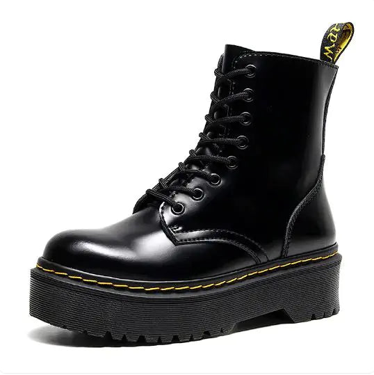 Lace-Up Motorcycle Boots 100% leather