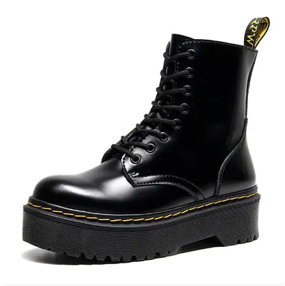 Lace-Up Motorcycle Boots 100% leather