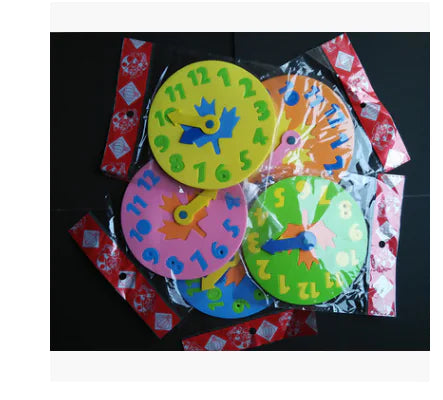 EVA Clock Puzzle Blocks for Time Learning (Gift Set) - FkriTigrinya