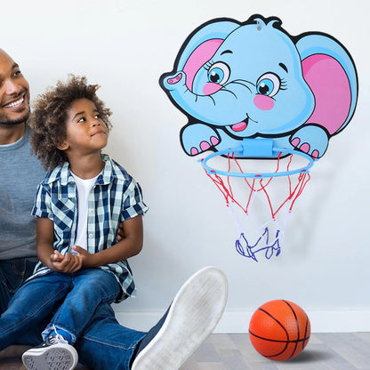 Cartoon Animal Basketball Stand for Indoor Outdoor Play
