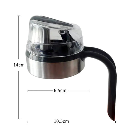 Glass Oil Bottle with Automatic Spout for Kitchen Use  550ml