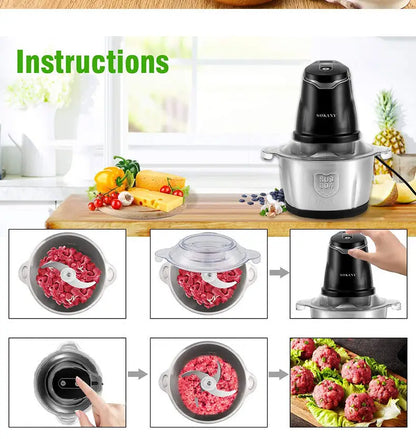 Multifunctional Electric Meat Grinder and Mixer
