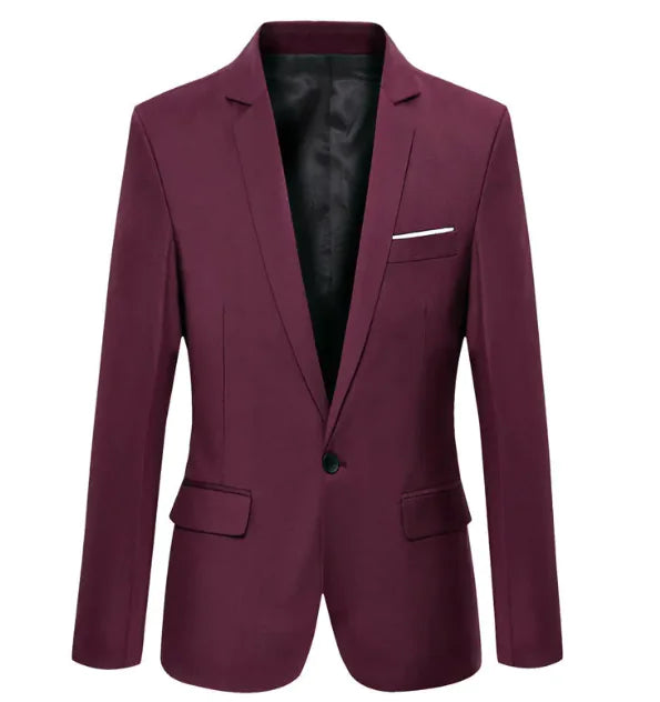 Men's Tailored Slim-Fit Casual Blazer