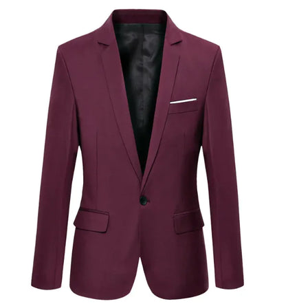 Men's Tailored Slim-Fit Casual Blazer