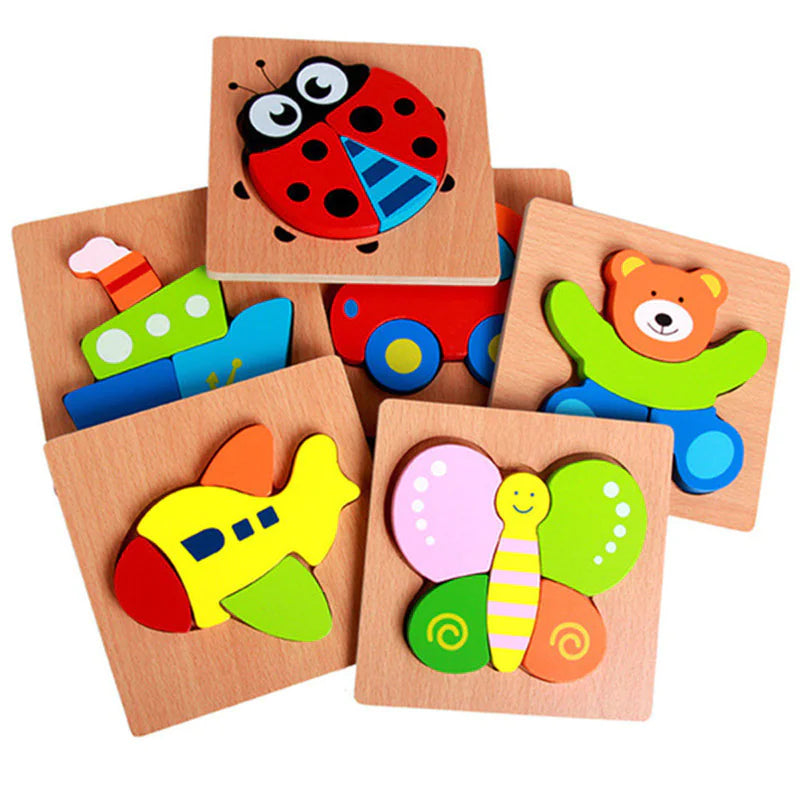3D Wooden Puzzle Educational Toy for Kids (Wholesale) - FkriTigrinya